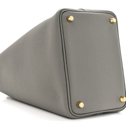 Hermes Taurillon Clemence Picotin Lock 18 PM Gris Meyer 10 of 11