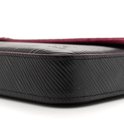 Louis Vuitton Epi Pochette Felicie Black Hot Pink 11 of 16