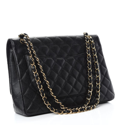 Chanel Caviar Quilted Maxi Double Flap Black 3 of 15