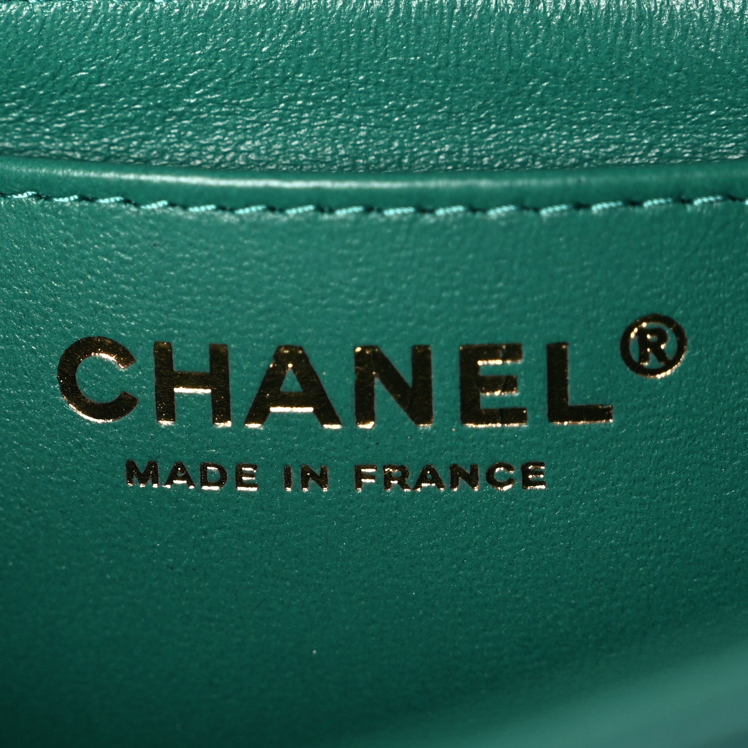 Chanel Iridescent Lambskin Quilted Mini Rectangular Flap Green 6 of 10