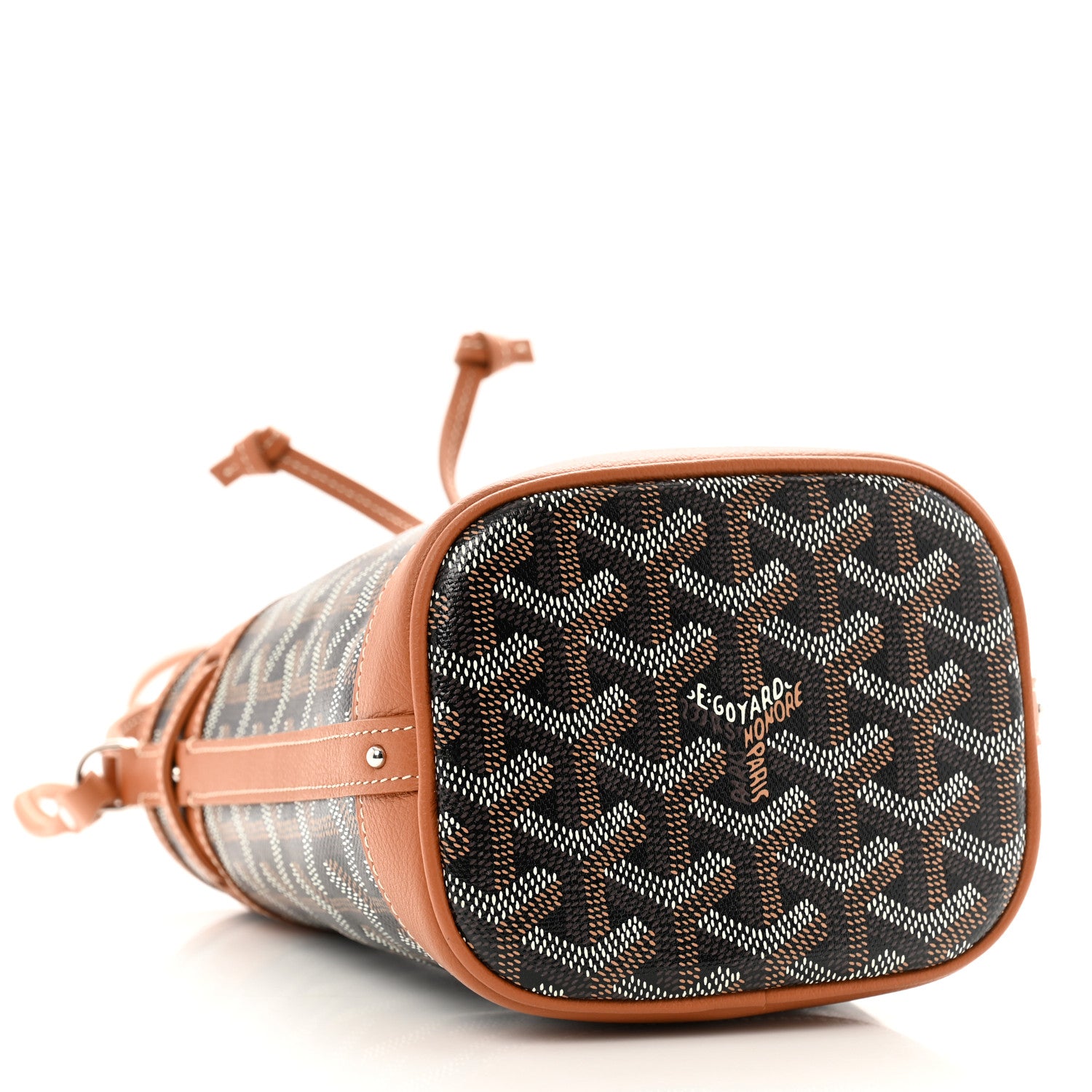 Goyard Goyardine Petit Flot Mini Bucket Bag Black Gold 4 of 10