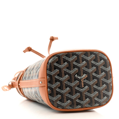 Goyard Goyardine Petit Flot Mini Bucket Bag Black Gold 4 of 10