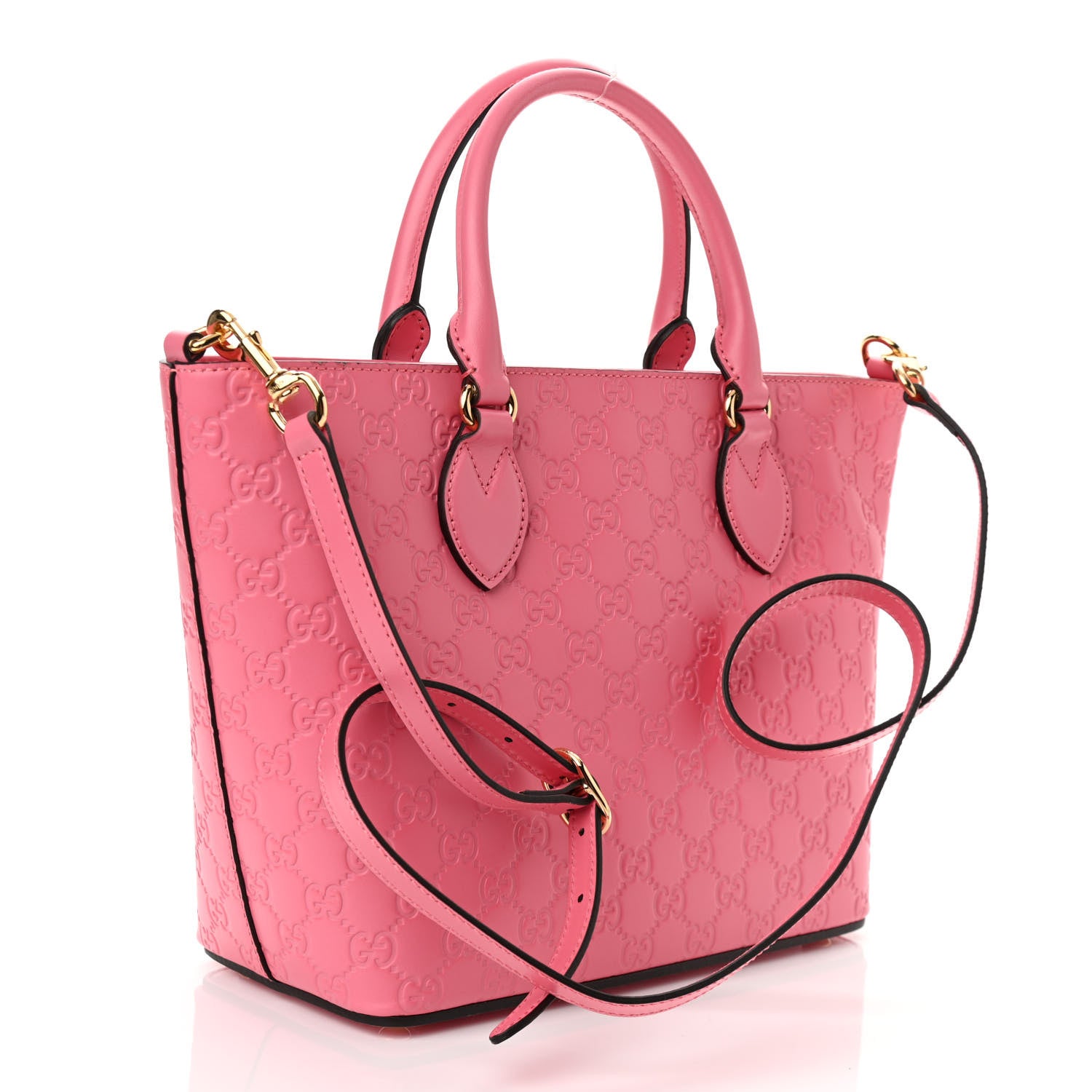 Gucci Guccissima Small Zippered Bucket Tote Flush 2 of 9