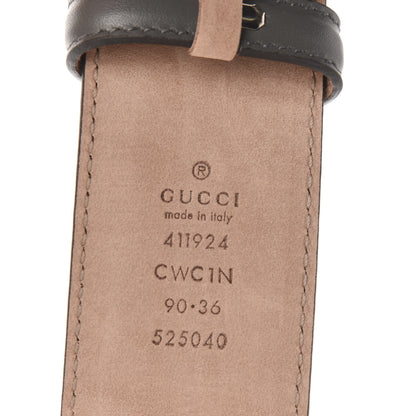 Gucci Guccissima Interlocking G Belt 90 36 Grey 3 of 5
