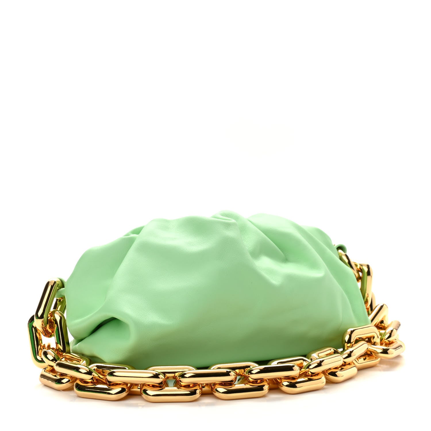 Bottega Veneta Calfskin The Pouch Chain Wasabi 2 of 10