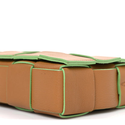 Bottega Veneta Buffalo Maxi Intrecciato Cassette Bicolor Crossbody Bag Caramel Pistachio 11 of 11