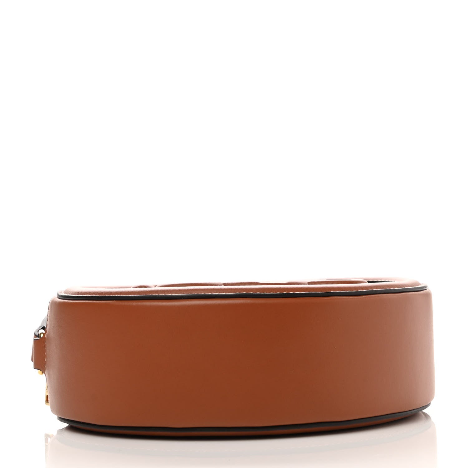 Celine Smooth Calfskin Cuir Triomphe Oval Bag Tan 4 of 10
