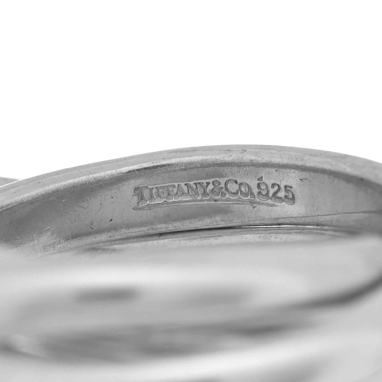 Sterling Silver Interlocking Ring 49 5