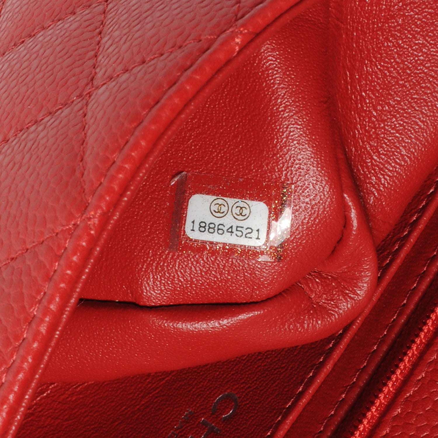 Chanel Caviar Quilted Mini Flap Red 8 of 9
