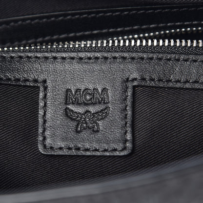 MCM Visetos Medium Klara Shoulder Bag Black 7 of 11