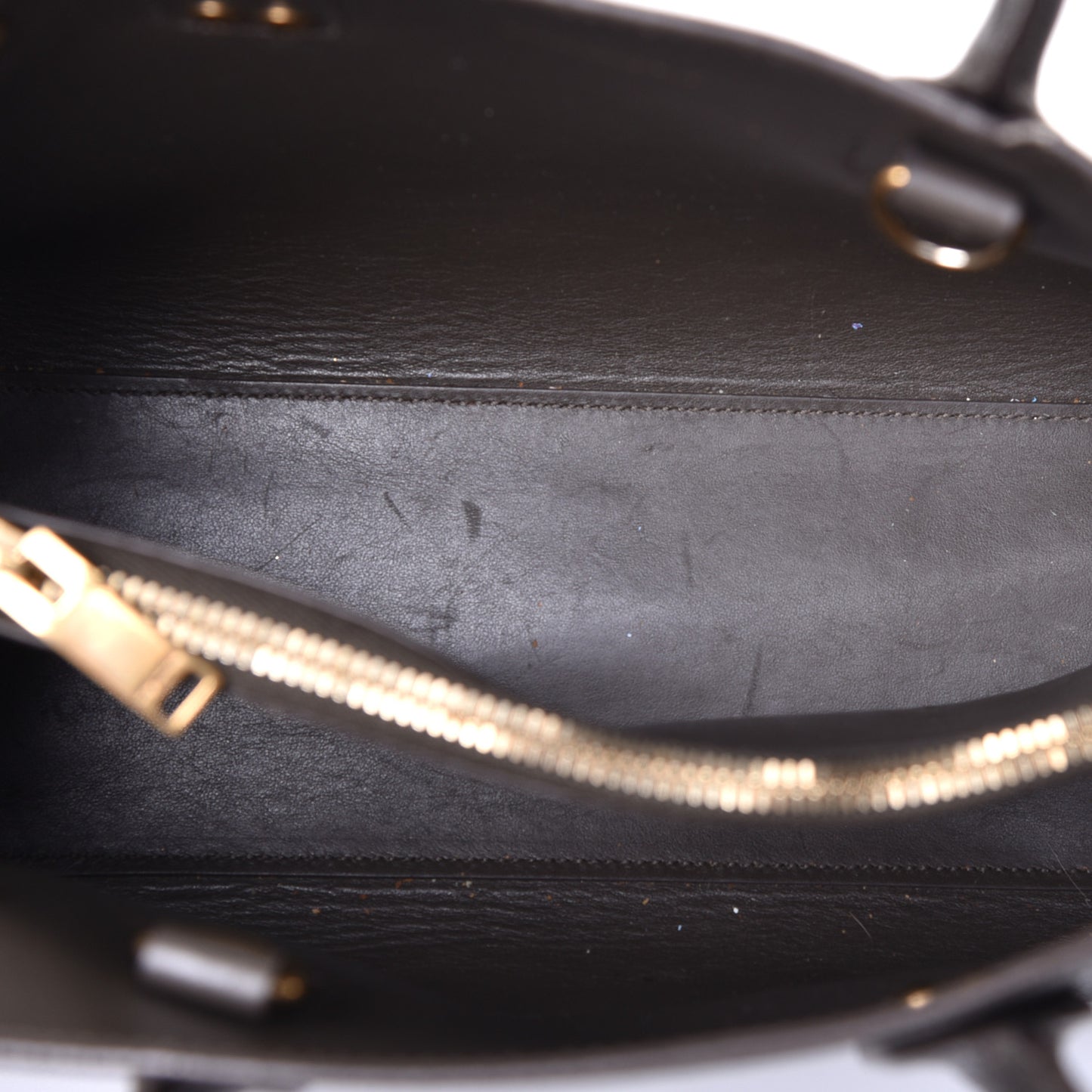 Grained Calfskin Baby Sac De Jour Dark Anthracite