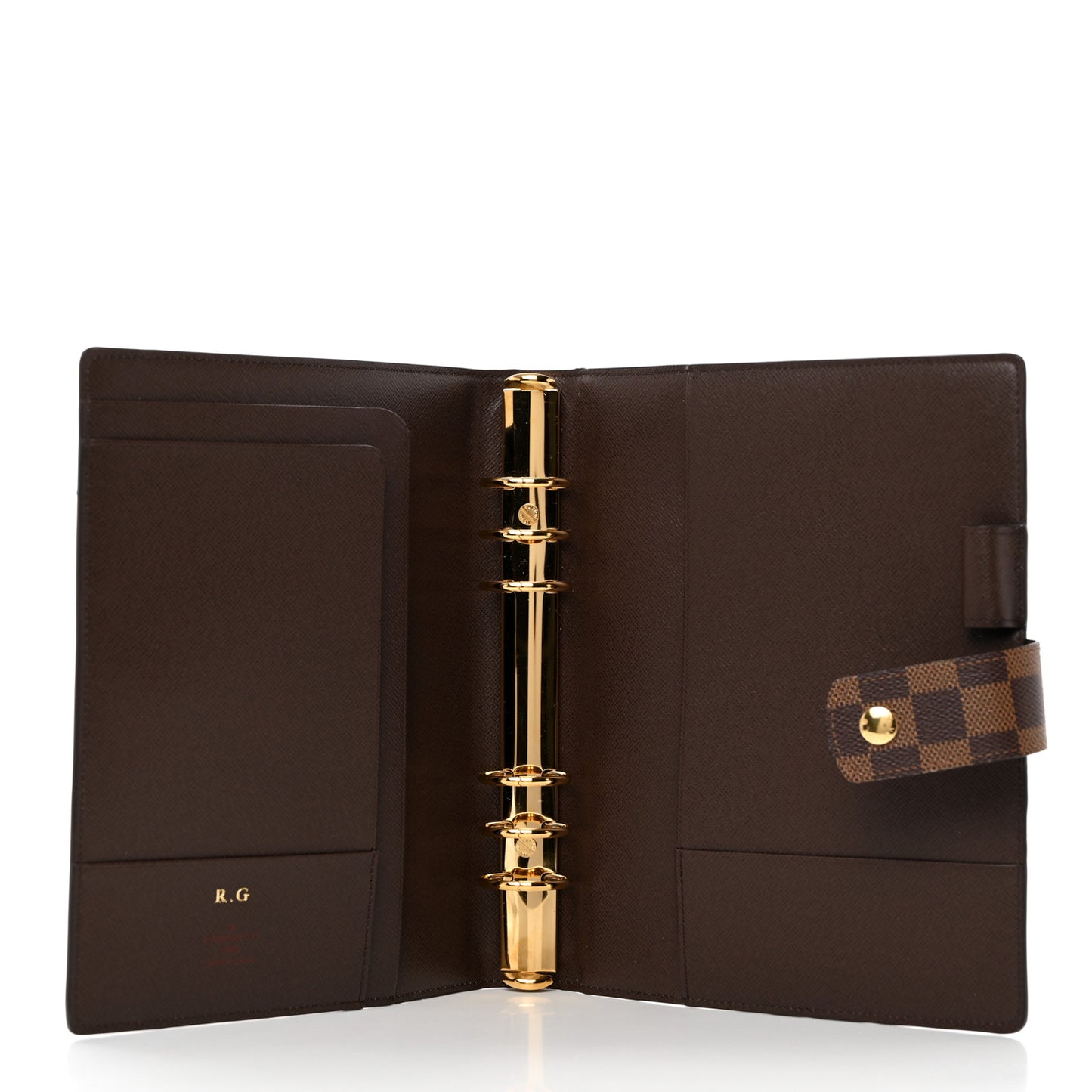 Damier Ebene Large Ring Agenda Cover