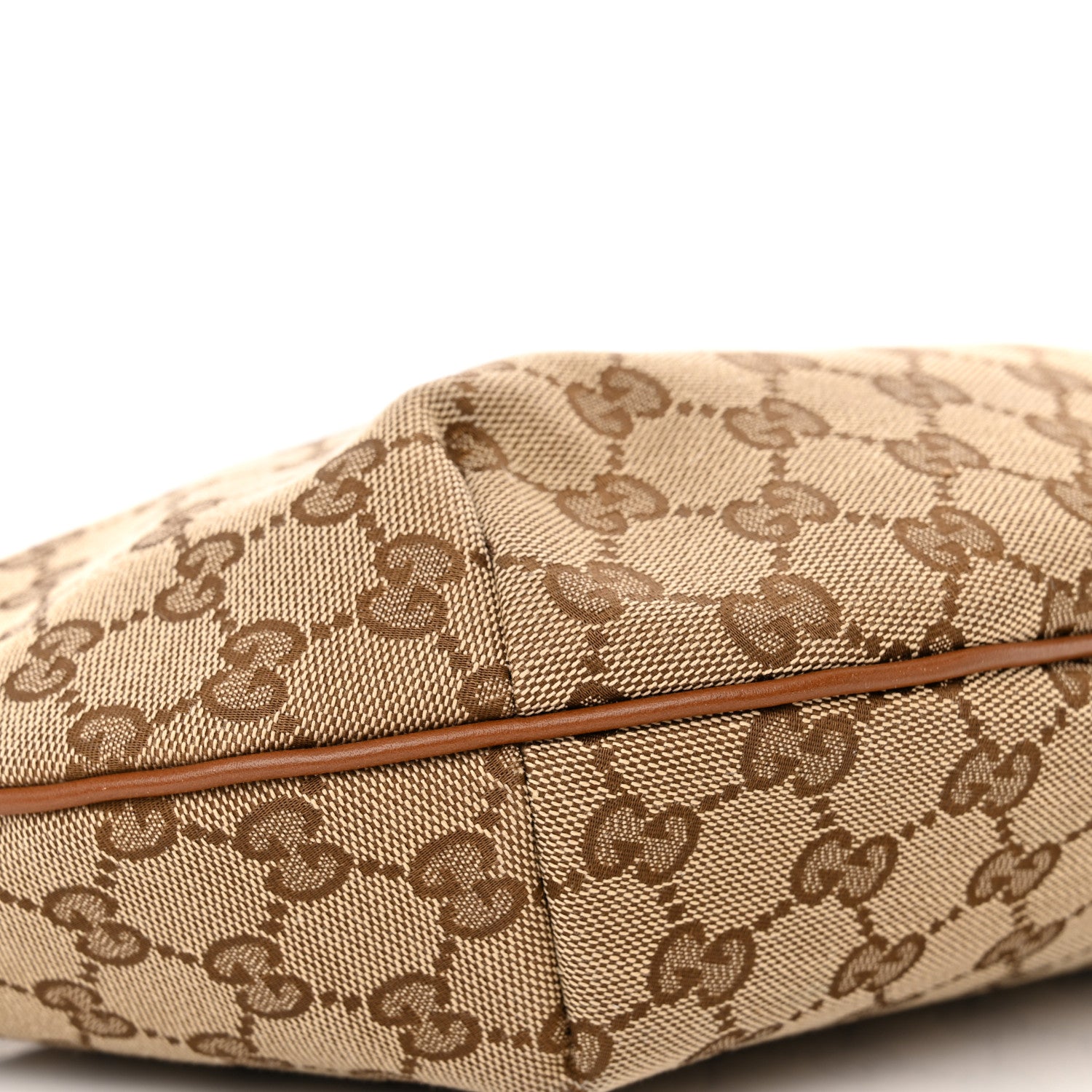Gucci Monogram Medium Half Moon Hobo Brown 9 of 11