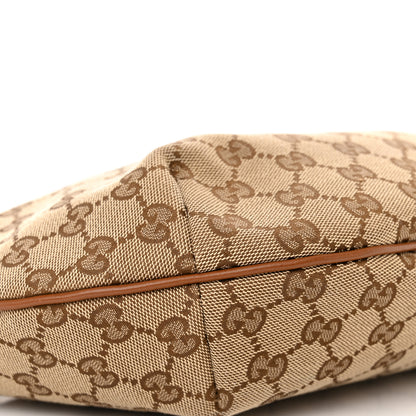Gucci Monogram Medium Half Moon Hobo Brown 9 of 11