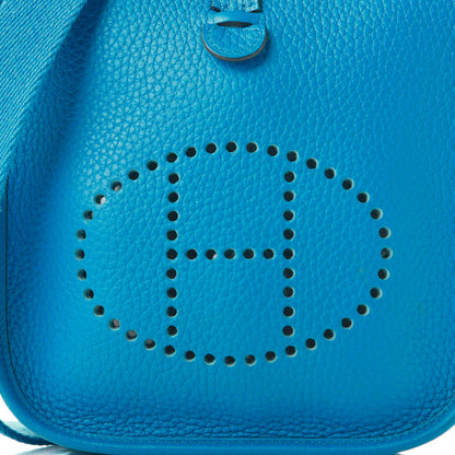Hermes Taurillon Clemence Amazone Evelyne TPM Bleu Hydra 8 of 9