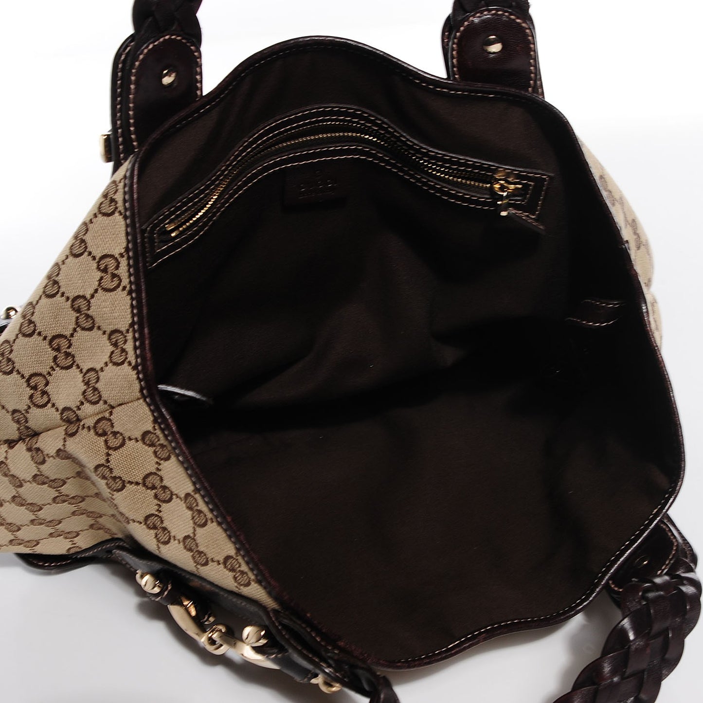 Monogram Small Pelham Shoulder Bag Dark Brown