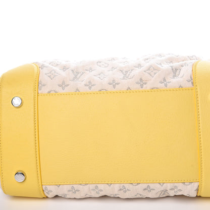 Louis Vuitton Monogram Denim Speedy Round Yellow 10 of 13