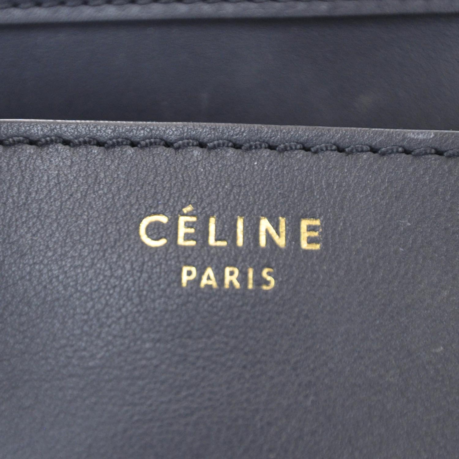 Celine Smooth Calfskin Mini Luggage Navy 8 of 10