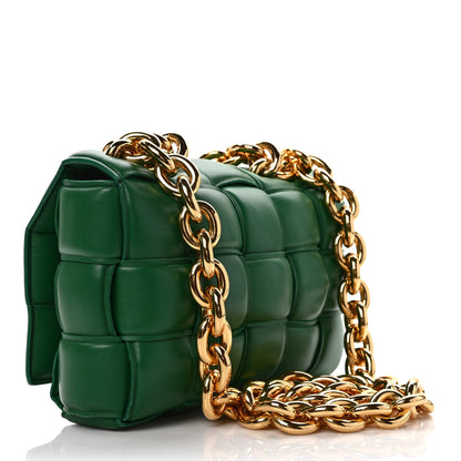 Bottega Veneta Nappa Maxi Intreccio Padded Cassette Crossbody Bag Racing Green 3 of 9