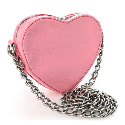 Balenciaga Agneau Arena Mini Le Cagole Heart Bag Sweet Pink 3 of 10