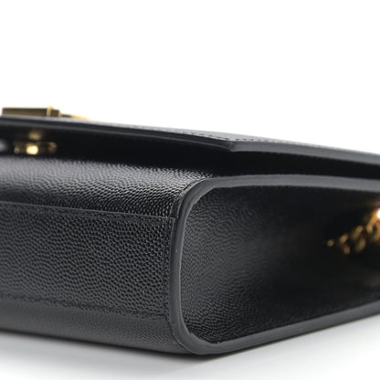 Saint Laurent Grain De Poudre Small Monogram Kate Satchel Black 11 of 11