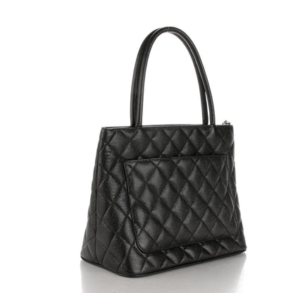 Chanel Caviar Quilted Medallion Tote Black 3 of 7