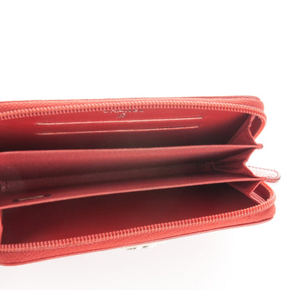 Chanel Lambskin Quilted Small Boy Zip Around Wallet Red 5 of 9
