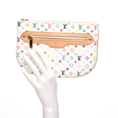 Louis Vuitton Monogram Multicolor Pochette Plate GM White 2 of 6