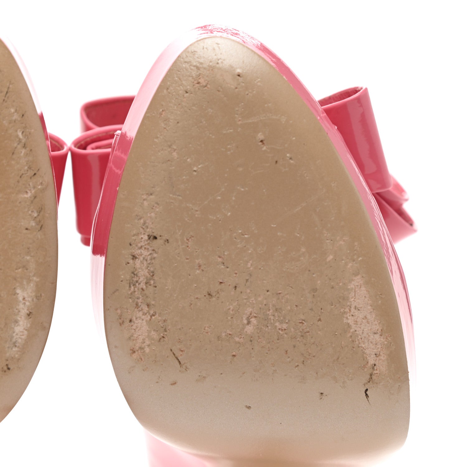 Valentino Garavani Patent Couture Bow Peep Toe 30/125mm Platform Pumps 38 Rosa 6 of 9