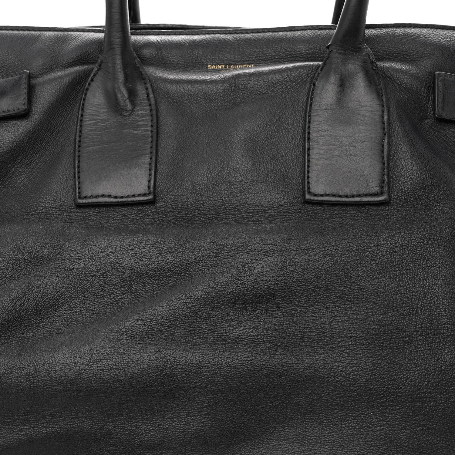 Saint Laurent Calfskin Large Sac de Jour Carryall Black 9 of 18