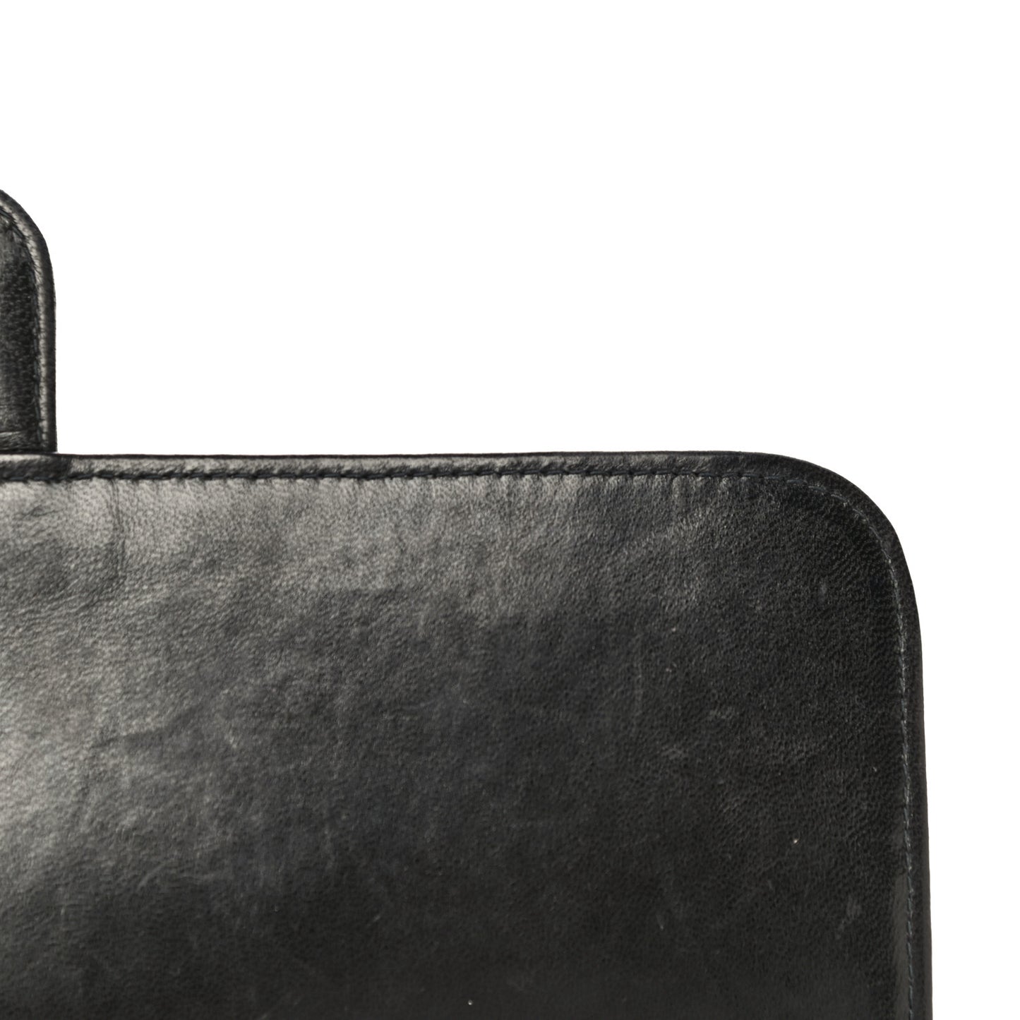 Lambskin Quilted Medium Single Flap Black