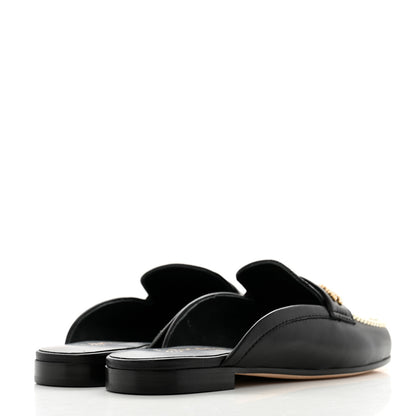 Chanel Lambskin Pearl CC Mules 36 Black 5 of 9