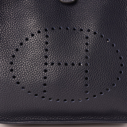 Hermes Taurillon Clemence Evelyne III PM Bleu Nuit 11 of 12