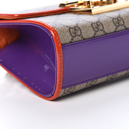Gucci GG Supreme Monogram Patent Small Padlock Shoulder Bag Multicolor 11 of 15