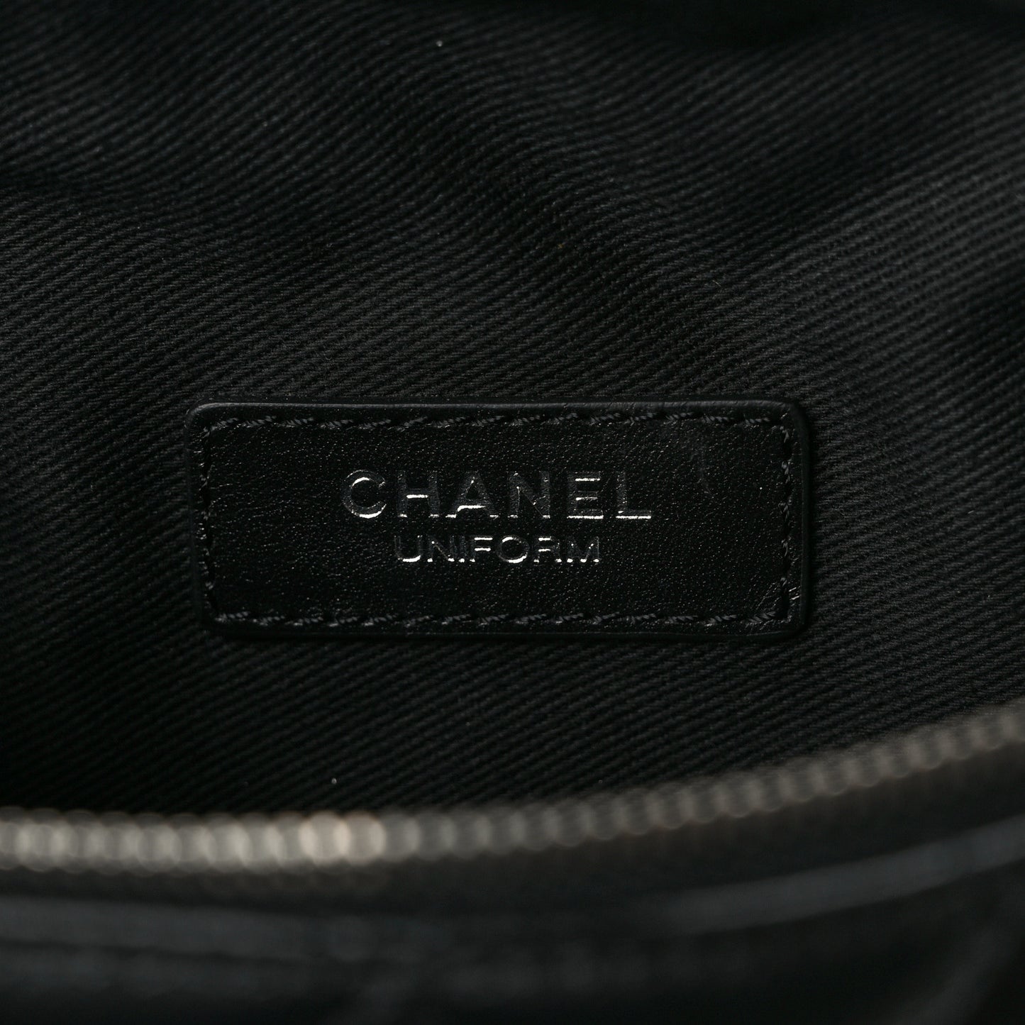 Lambskin Quilted Waist Belt Bag Black