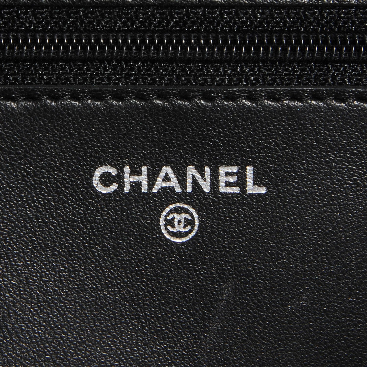 Chanel Lambskin Quilted Wallet On Chain WOC Black 5 of 8