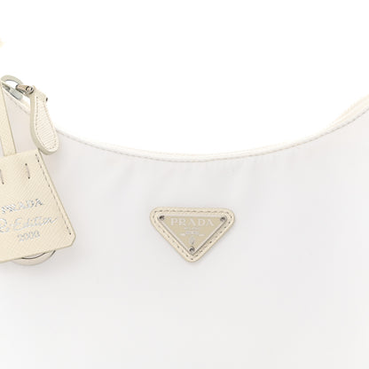 Prada Tessuto Nylon Mini Re-Edition 2000 Bag White 8 of 10