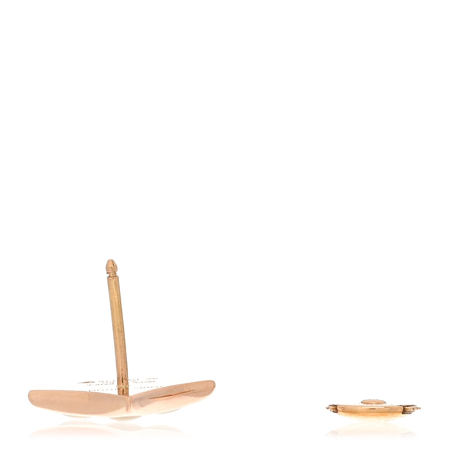 Louis Vuitton 18K Pink Gold Mother of Pearl Color Blossom Star Stud Earring 3 of 4