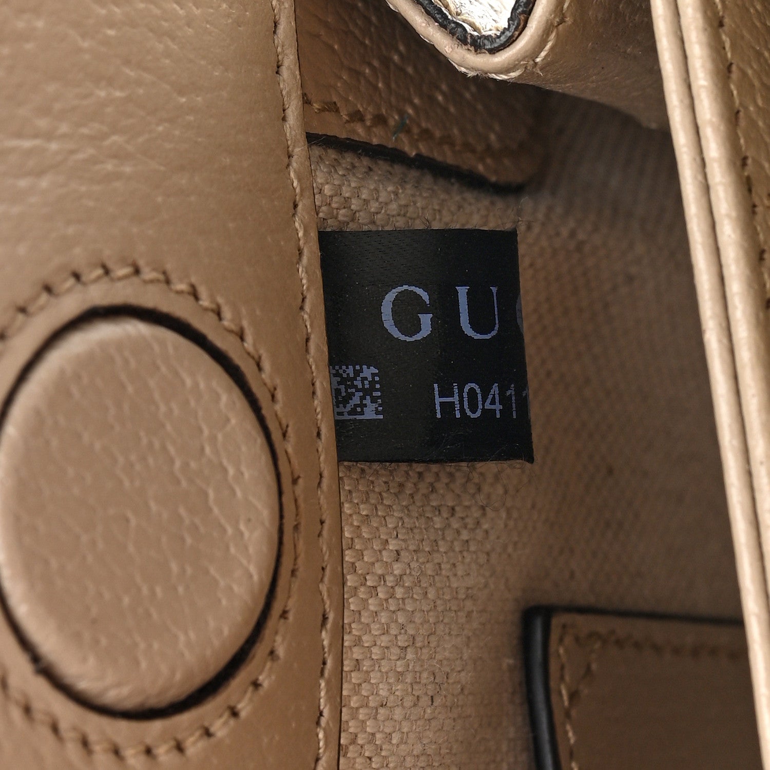 Gucci GG Supreme Monogram Textured Dollar Calfskin Web Small Ophidia Chain Shoulder Bag Beige Mystic White Oatmeal 7 of 10