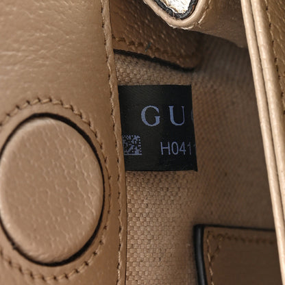 Gucci GG Supreme Monogram Textured Dollar Calfskin Web Small Ophidia Chain Shoulder Bag Beige Mystic White Oatmeal 7 of 10