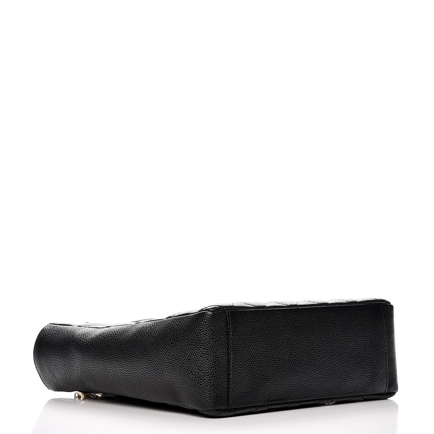 Caviar Quilted Petit Shopping Tote PST Black