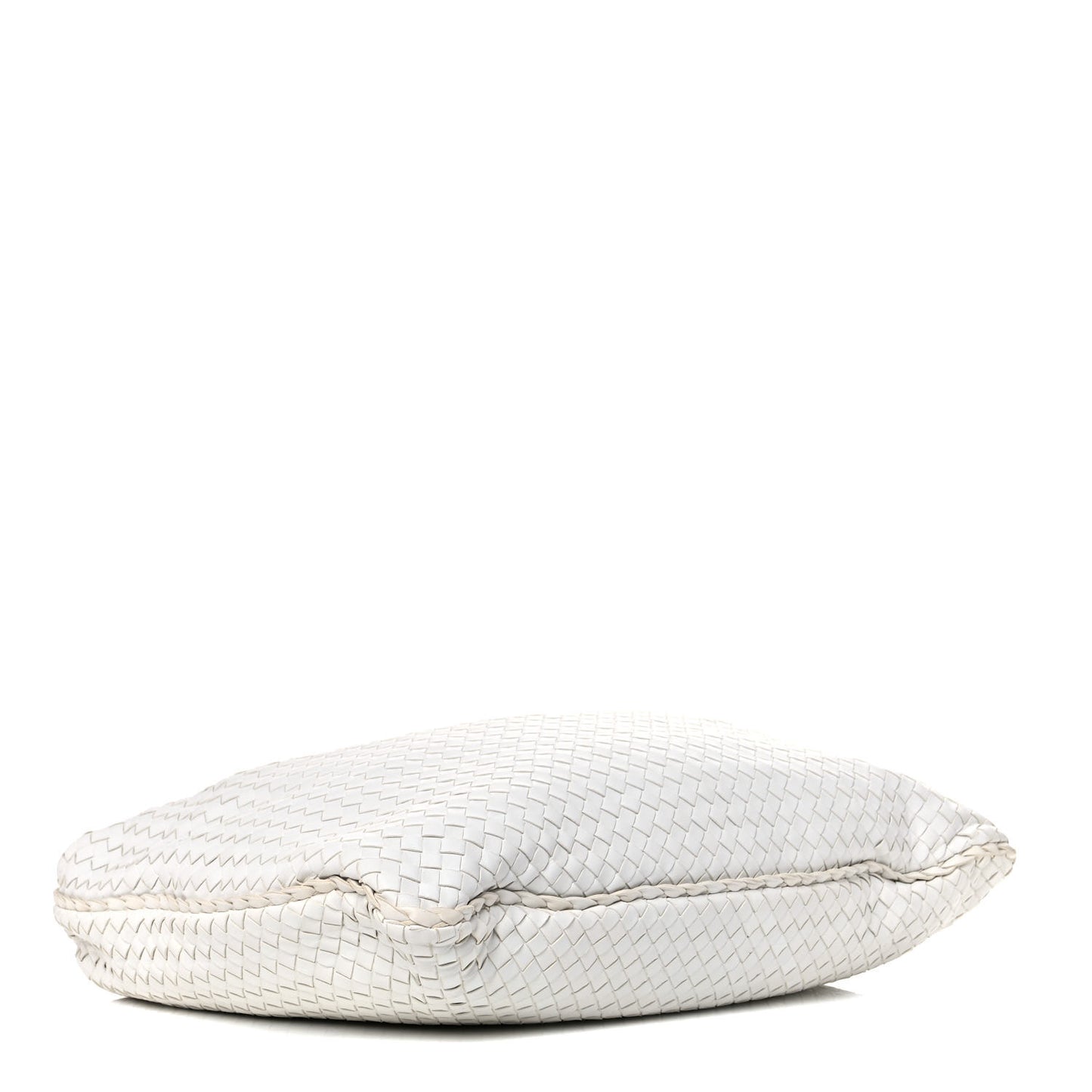 Nappa Intrecciato Maxi Veneta Hobo White