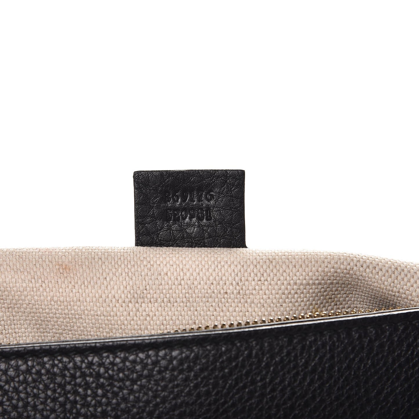 Pebbled Calfskin Small Soho Top Handle Bag Black