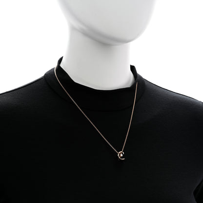 Chanel 18K Beige Gold Diamond Coco Crush C Necklace 2 of 5