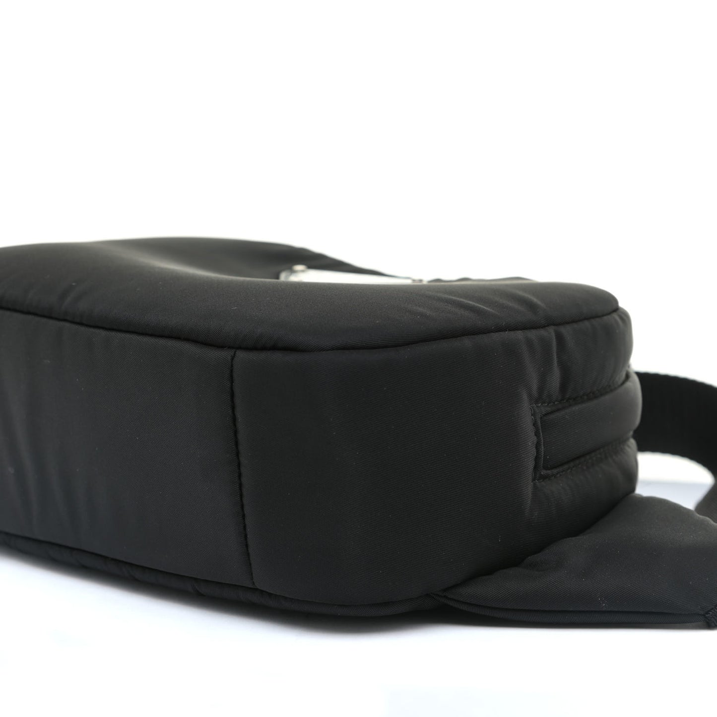 Tessuto Nylon Soft Padded Belt Bag Black