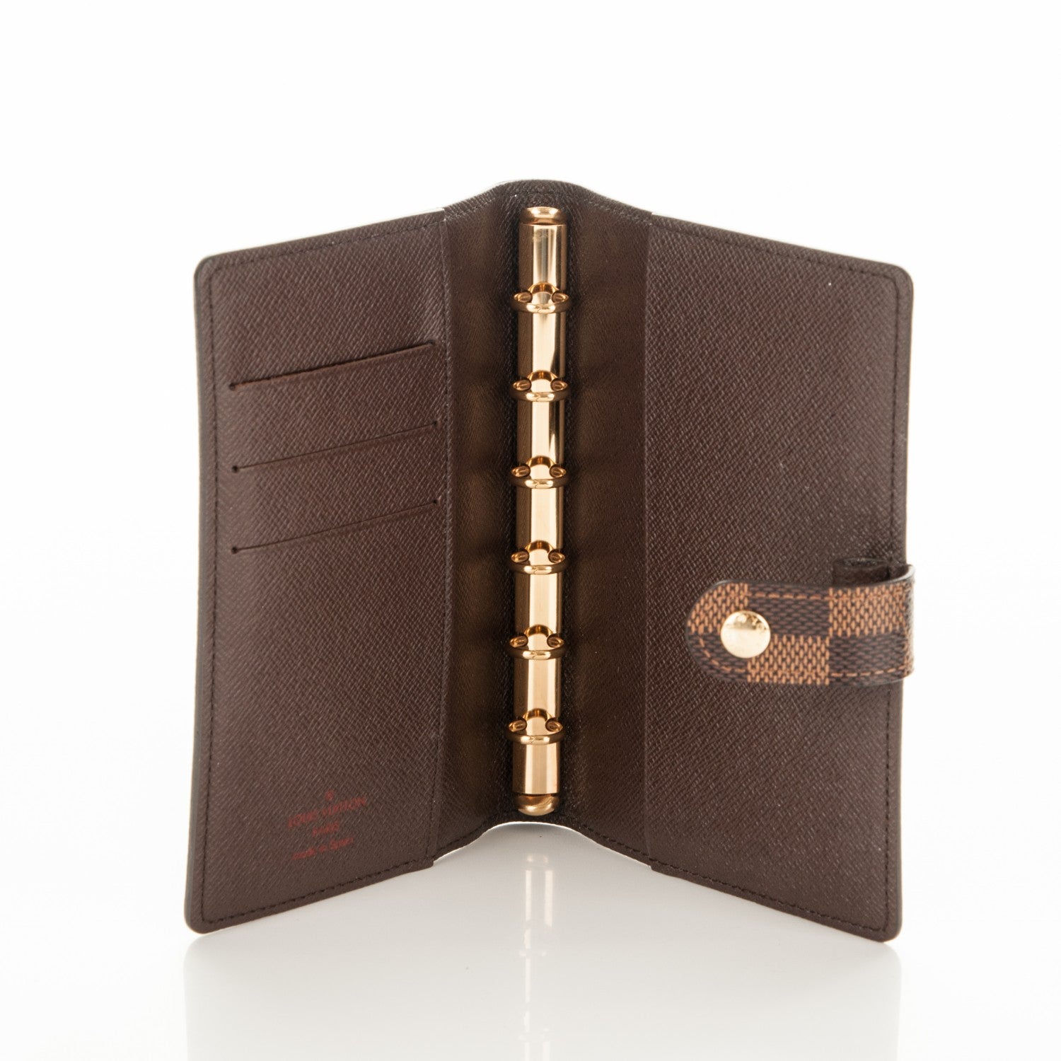Louis Vuitton Damier Ebene Small Ring Agenda Cover 5 of 6