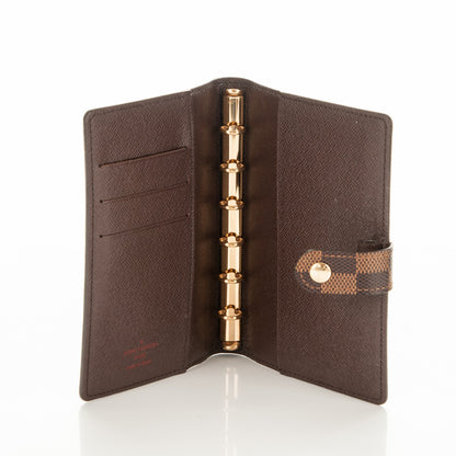 Louis Vuitton Damier Ebene Small Ring Agenda Cover 5 of 6