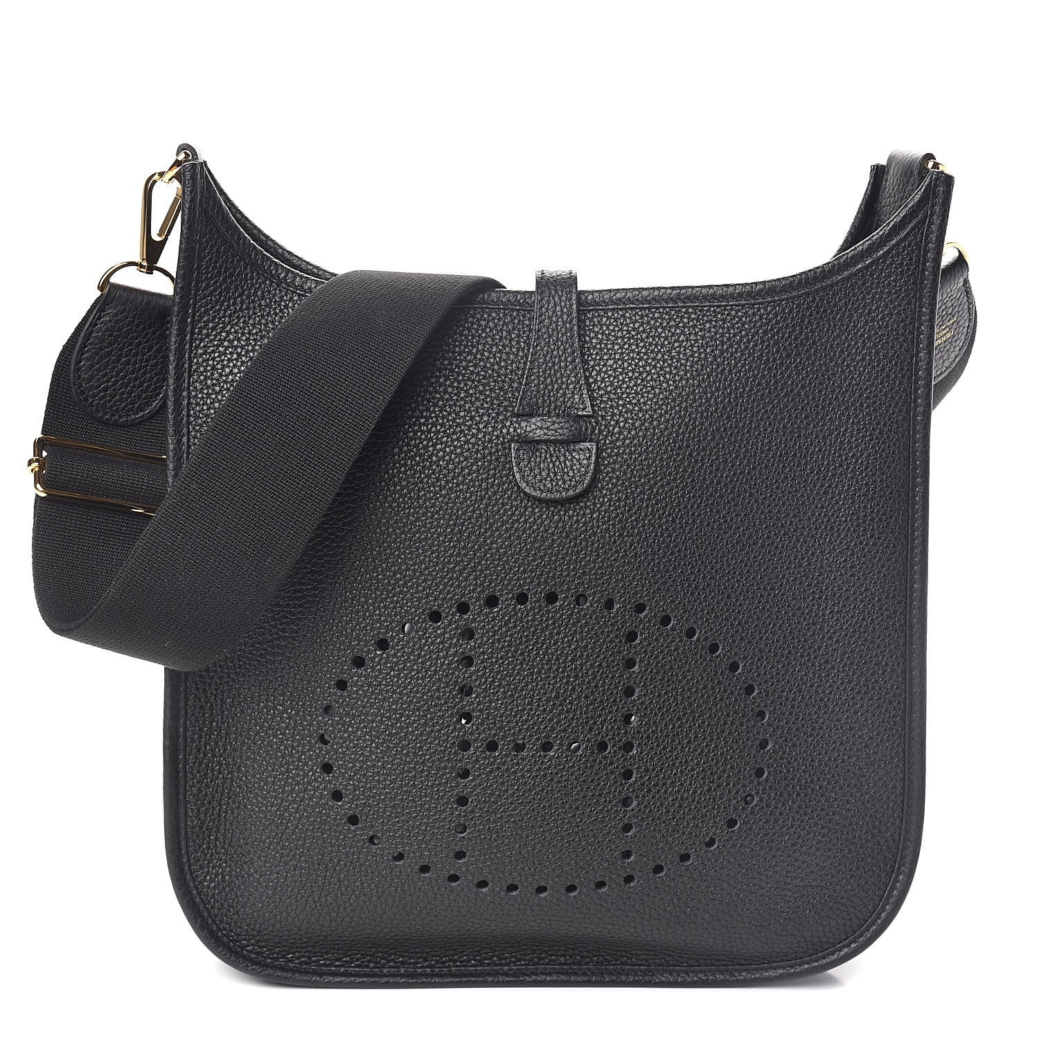 Hermes Taurillon Clemence Evelyne III PM Black 1 of 10