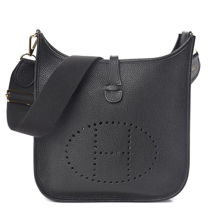 Hermes Taurillon Clemence Evelyne III PM Black 1 of 10
