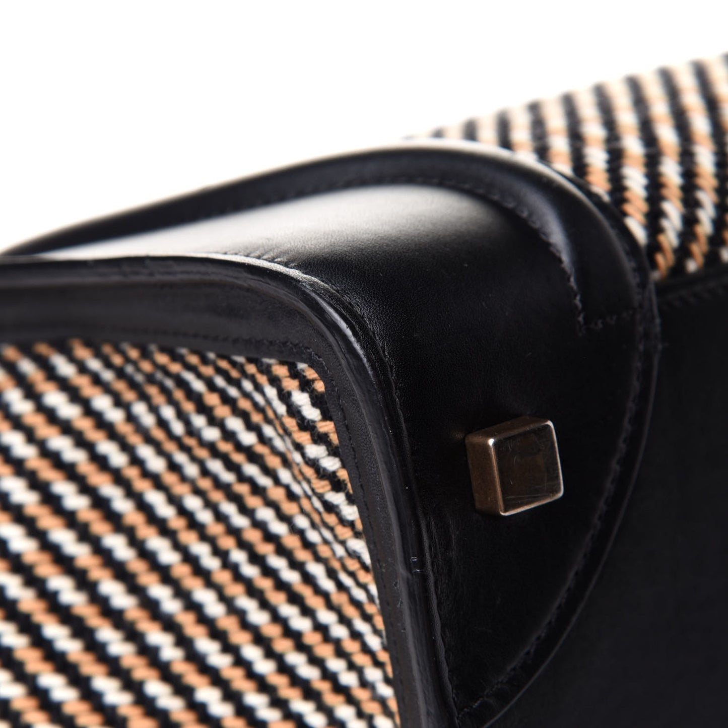 Twill Smooth Calfskin Mini Luggage Dune Black